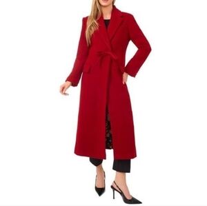 Ted Baker London Wool Coat, SIZE 10 (L),COLOR: WILD CRIMSON(red)